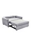 Alpha 2 Seater Fabric Sofabed - Grey - 6