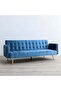 Claude 3 Seater Fabric Sofa Bed - Ocean Blue - 4