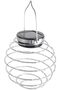 Hanging Solar Lantern Warm White LED Hanging Spiral Light IP44 Waterproof Iron Wrought La - 6