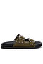 Women Lenny Embellished Sandals in Khaki