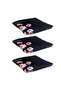 طقم بطانية من 3 قطع - بطانية خفيفة الوزن من البوليستر الناعم - بطانية خفيفة الوزن دافئة، كبيرة 240 × 220 سم