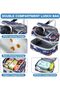 Kids Lunch Bag, Portable Lunch Bag Separate Compartments Reusable Boys Lunch Handbag with Adj - 3