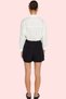 Women's Fashion Rib Detailed Woven Shorts High Waist Pipe Leg Casual Combinations Summer Shorts - 3