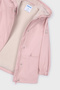 Girl's Hooded Plush Coat - Powder Pink - 3