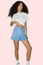 Women's Fashion High Waist Denim Shorts City Tooling Pipe Leg Casual Summer Weekend Where the Style Meets