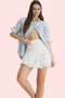 Women's Fashion Brode Shorts Skirt Cotton Summer Shorts Daily Use Durable Material