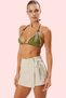 Women's Fashion Linen Look Wide Leg Beach Shorts Summer Shorts Where Style Meets