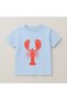 Lobster Crew Neck 100% Cotton Printed Short Sleeve Children's and Teenage T-Shirt