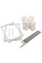 Pool Space Under Sink Plastic Storage Organizer Adjustable Kitchen Rack Holder, White, Tabletop, Cou - 6