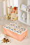 Safari Animals Series Small Pouch - Zippered Children's Room Organizing Fabric Storage Organizer 52X28X21Cm - 5