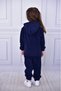 Polar Bear Embroidery Hoodie Winter Long Sleeve Bottom Top Children's Suit - 5