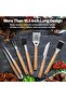 Barbecue Stainless Steel Grilling Tools Set 24 in 1 including Spatula, Tong, Fork, Knife, Brush - 2