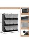 Plastic Shoe Rack for Home With Door,Adjustable Plastic Shoe Rack for Bedroom/Outdoor Waterproof,Mul - 4