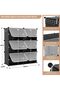 Plastic Shoe Rack for Home With Door,Adjustable Plastic Shoe Rack for Bedroom/Outdoor Waterproof,Mul - 3