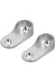 Closet Rod End Flange Bracket Supports Furniture Hardware Accessories Wardrobe Tube Support