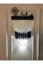 Palmira Wall Sconce Crystal Coffin Stone Luxury Sconce - Black Chrome Color - 2
