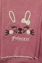 Rabbit Embroidered Legs Zigzag Lycra Ribbed Ribbed Girls' Leggings - 2