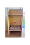 Wooden Study Unit | Seat With Book Storage | Combo - 2