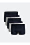 Navy Blue Standard Fit Cotton Flexible Men's Boxers Set of 5 - 2