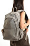 Unisex Water Resistant Crinkle Fabric Multi-Compartment Large Size Laptop School and Backpack - 2