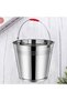 Metal Utensil Holder Stainless Steel Pail 20L Heavy Duty Bucket with Handle for Home Kitchen Garden - 7
