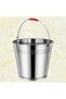 Metal Utensil Holder Stainless Steel Pail 20L Heavy Duty Bucket with Handle for Home Kitchen Garden - 8