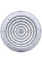 Circular Air Grille Diffuser, White, Round Ceiling Register, Adjustable Spiral Design - 6