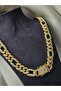 Steel Necklace Gourmet Model Zircon Stone Gold Stainless - 3