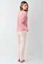 Modal Cotton Soft Textured Fabric Long Sleeve Women's Pajama Set - 4