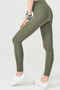 Khaki Green High Waist Double Pocket Recovery Sports Leggings