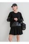 Women's Leather Detailed Sweathirt