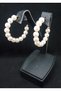 Women's Gold Color Pearl Earrings - 2