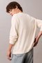 Long Sleeve Color Block Graphic Cotton White Men's Sweatshirt Lv04Rc303G-Yas - 4