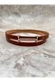 Gold Buckle Thin Belt Dress Belt Shirt Belt Coat Belt Pants Belt - 4