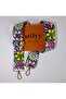 حزام حقيبة بتفاصيل زهرة وردية - 2