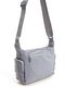 Women's Multi-Eye Waterproof Crinkle Fabric Gray Color Adjustable Cross Strap Shoulder Bag - 4
