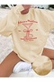 Bi̇ki̇ni̇s Marti̇ni̇s Printed Oversize Unisex Women/Men's Crewneck Sweatshirt