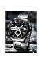 8384 Men's Chronograph Digital Analog Watch with Stainless Steel Strap - 4
