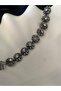 Silver Color Zircon Stone Steel Bracelet - 4