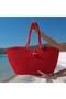 Red Premium Knitted Cord Rope Beach Bag - Large Size, Large Volume, Daily Women's Shoulder Bag - 2