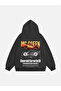 Unisex Corvette C6 Printed Hooded Fleece Oversize Sweatshirt