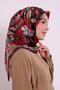 Leaf Pattern Sparkling Crystal Scarf