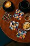 10-Piece Wooden Mdf Coaster Set with Quilt Motif, Tea Coffee Presentation Decor - 2