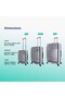 Lodge Travel Suitcase Set 3 pc Silver - 4