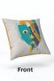 Velvet 43x43 Cm Throw Pillow Case Decorative Soft Living Room Abstract Face - 3