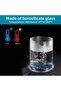 Set of 12 250 Ml Jar Borosilicate Glass Storage Container Bamboo Vacuum Lid Spice Bowl Snack Bowl - 3