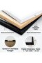 Black Wooden Framed Painting Framed Poster Artistic Modern Wall Decor (-Black-40X60) - 2