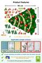 Christmas Themed Christmas Decorations, Large Pine Tree and Snowman Glass Wall Door Sticker Set - 2