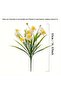 Artificial 15 Daffodil Flower Bouquet Wet Textured 35 cm White - 5