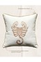 Marine Pattern Embroidered Throw Pillow Cover